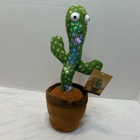 Dancing Cactus Repeat Talking Plush Toy Singing Musical Toy - Picture 4 of 4